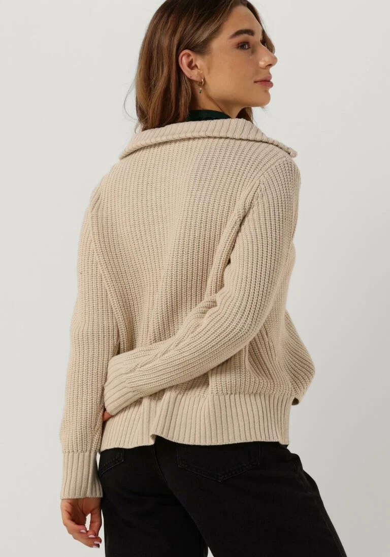 CC HEART zand cc heart trui avery zip knit sweater