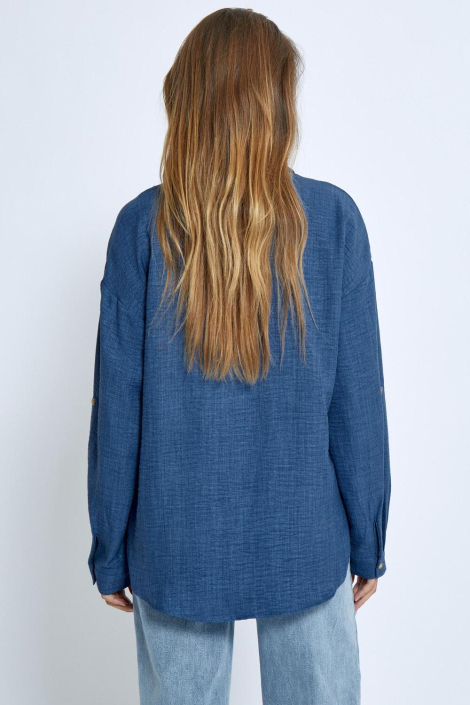 Peppercorn blauwe dames blouse