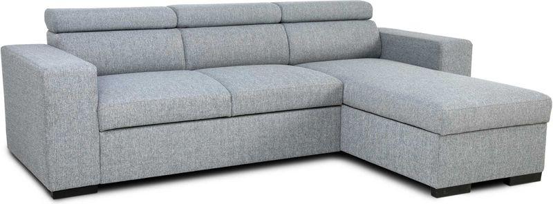 Hoekbank Vicomte - Grijs - Met Opbergruimte - 237x167x88cm