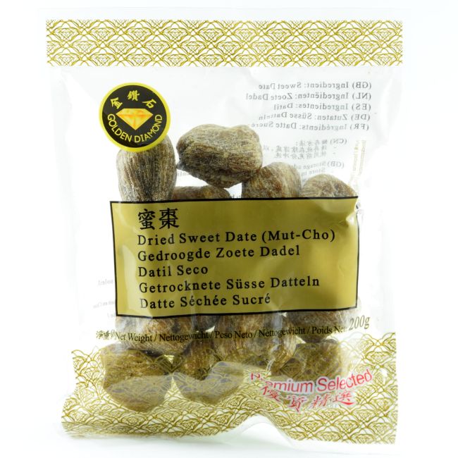 Golden Diamond Gedroogde Zoete Dadel (Mut Cho) 200g