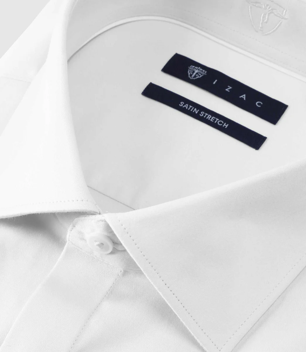 Chemise ajustée blanche