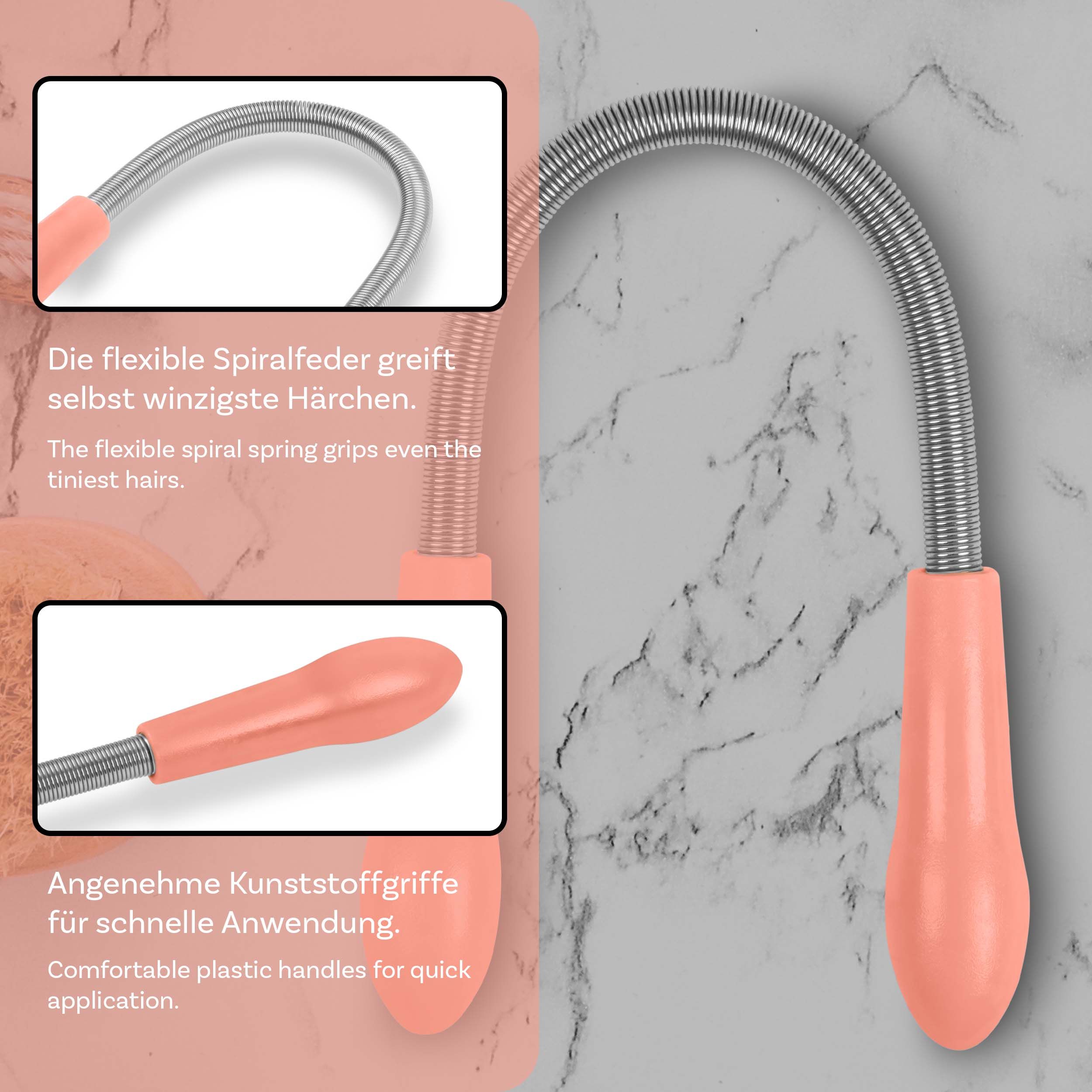 Epistick - Gesichtshaar-Epilierer für schnelle und manuelle Haarentfernung - Pink