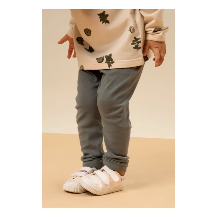 Studio Bohème Legging Rom Pom Uni | Bleu gris