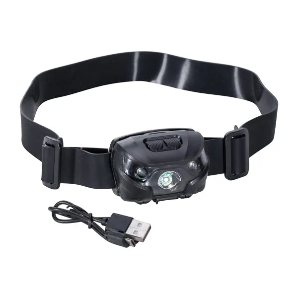 Fox Outdoor -  Fox Outdoor Stirnlampe wiederaufladbar schwenkbar schwarz