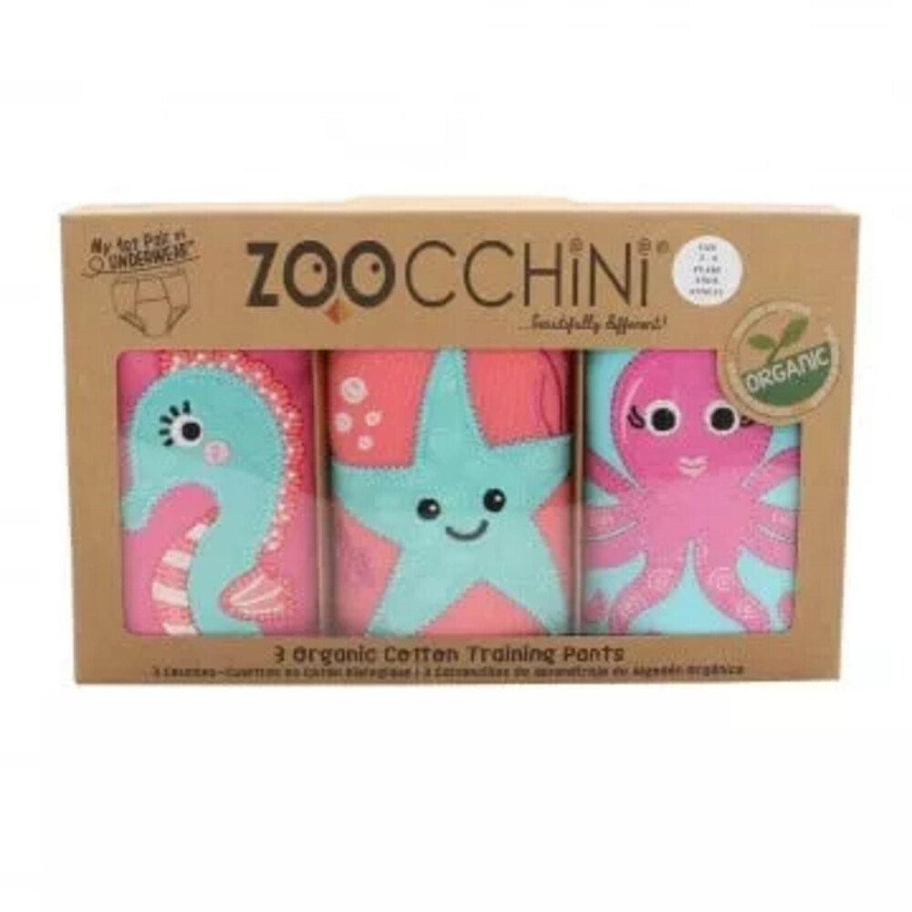 Zoocchini Oefenbroekjes 3-4 jaar Girls Ocean Gals3 stuks