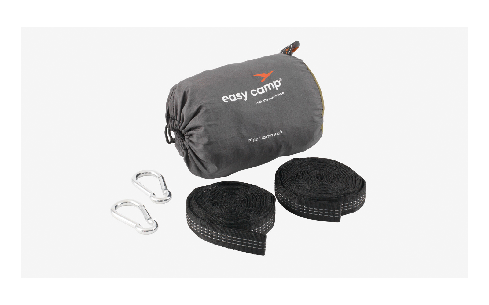 Easy Camp Hängematte grün inkl. Tragetasche / Karabiner / Schlingen 270 x 140 cm
