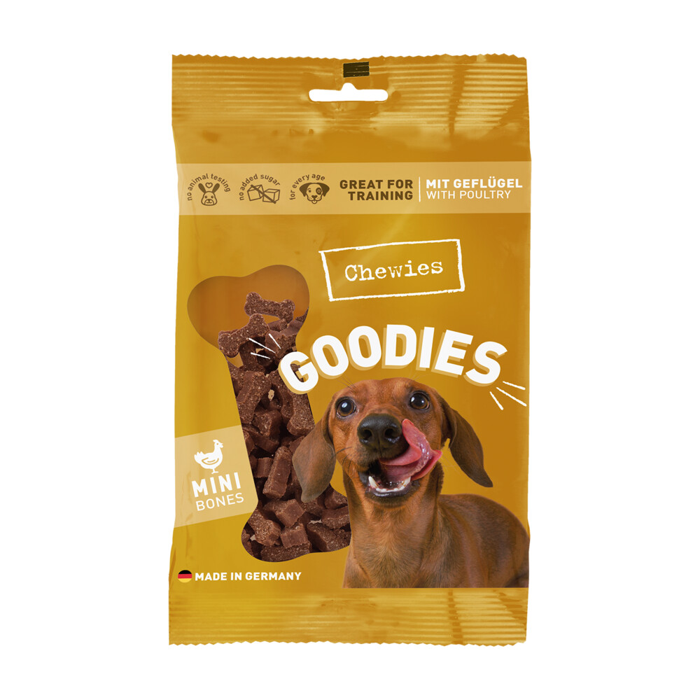 Chewies Goodies Hondensnacks Mini Gevogelte125 gr