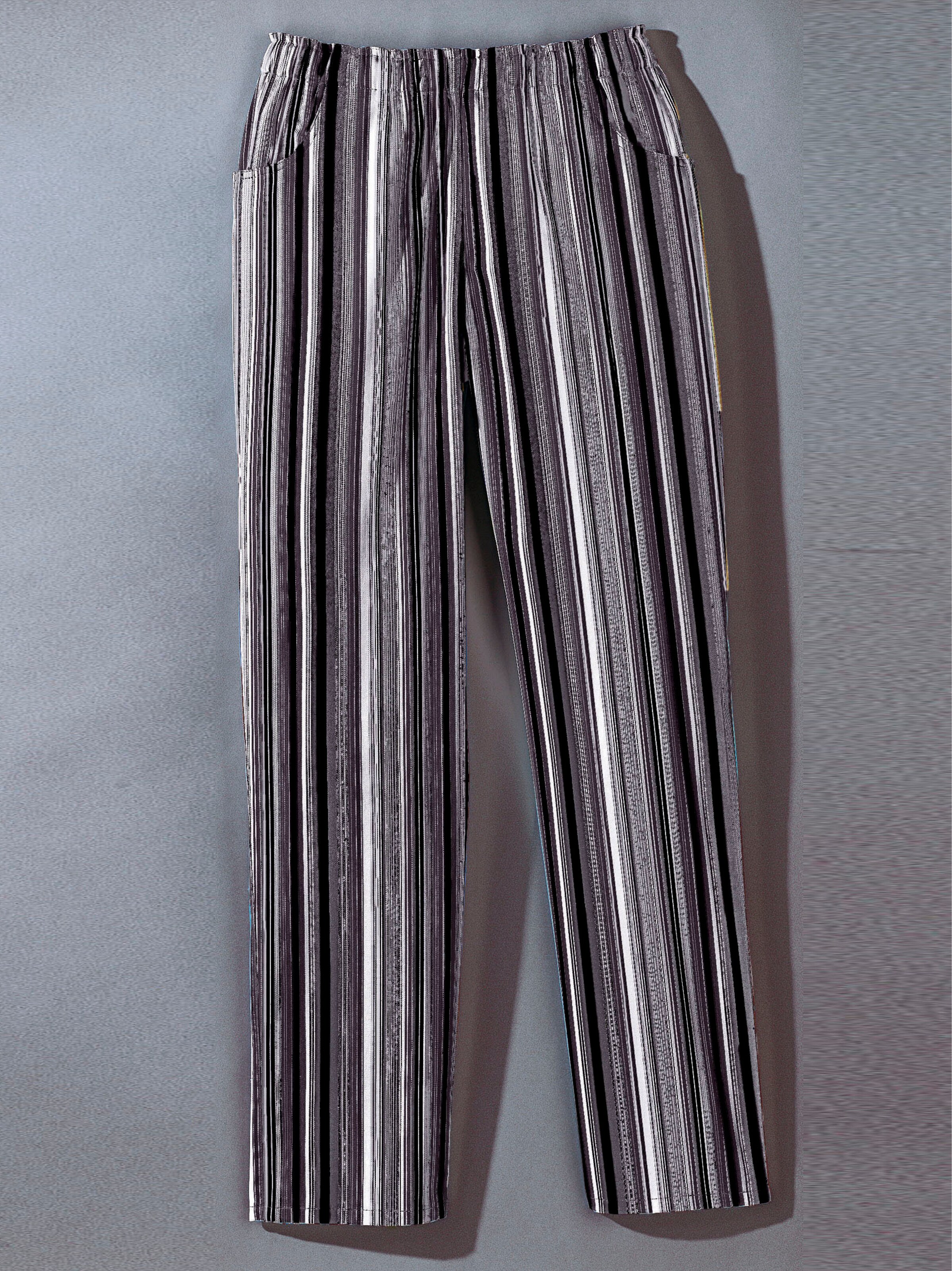 Bermudas in schwarz-gestreift