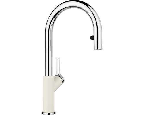 Blanco keukenkraan CARENA-S VARIO chroom zacht wit 526931
