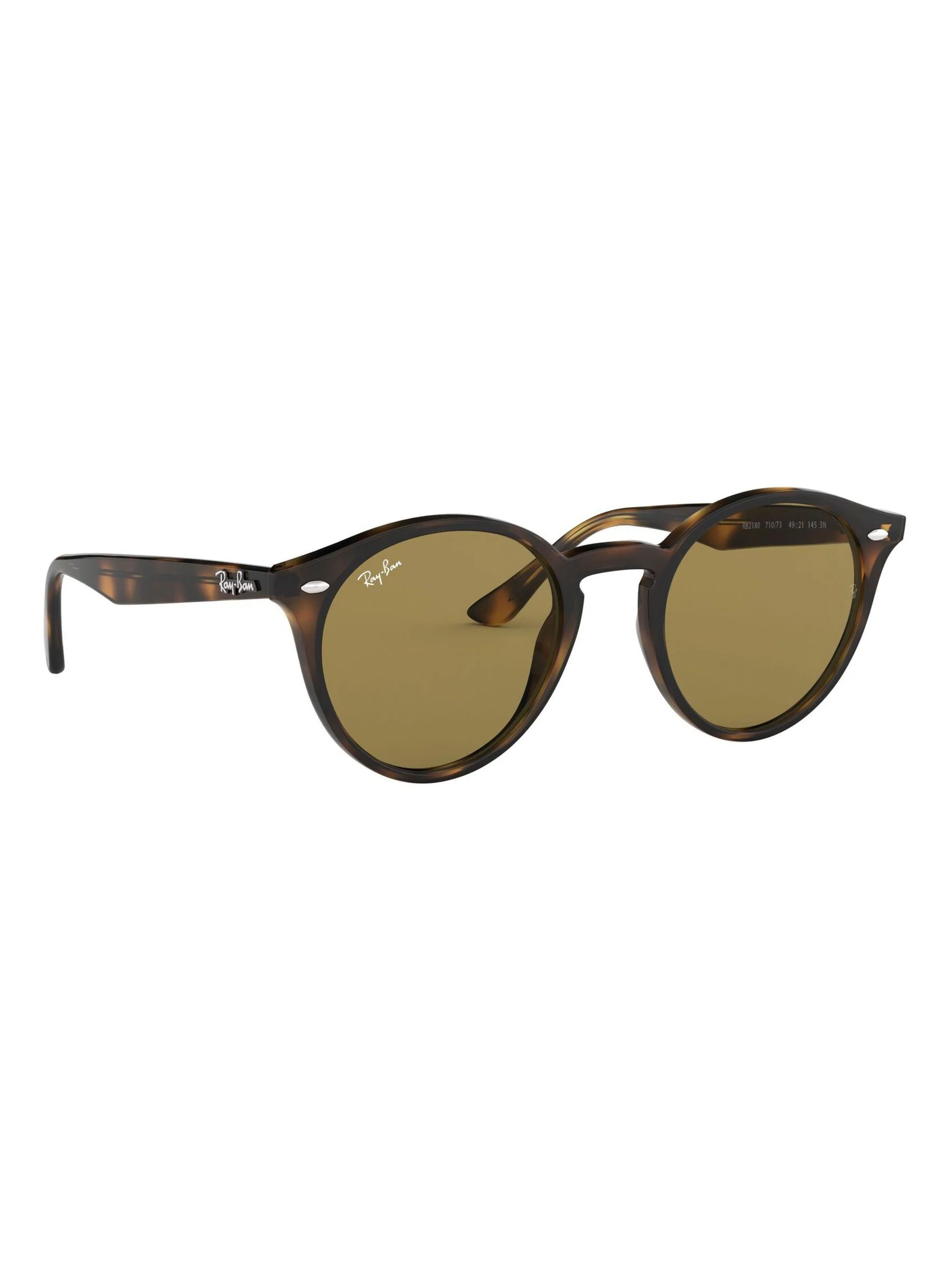 Tortoise bruin - Ray-Ban Classic Round Sunglasses