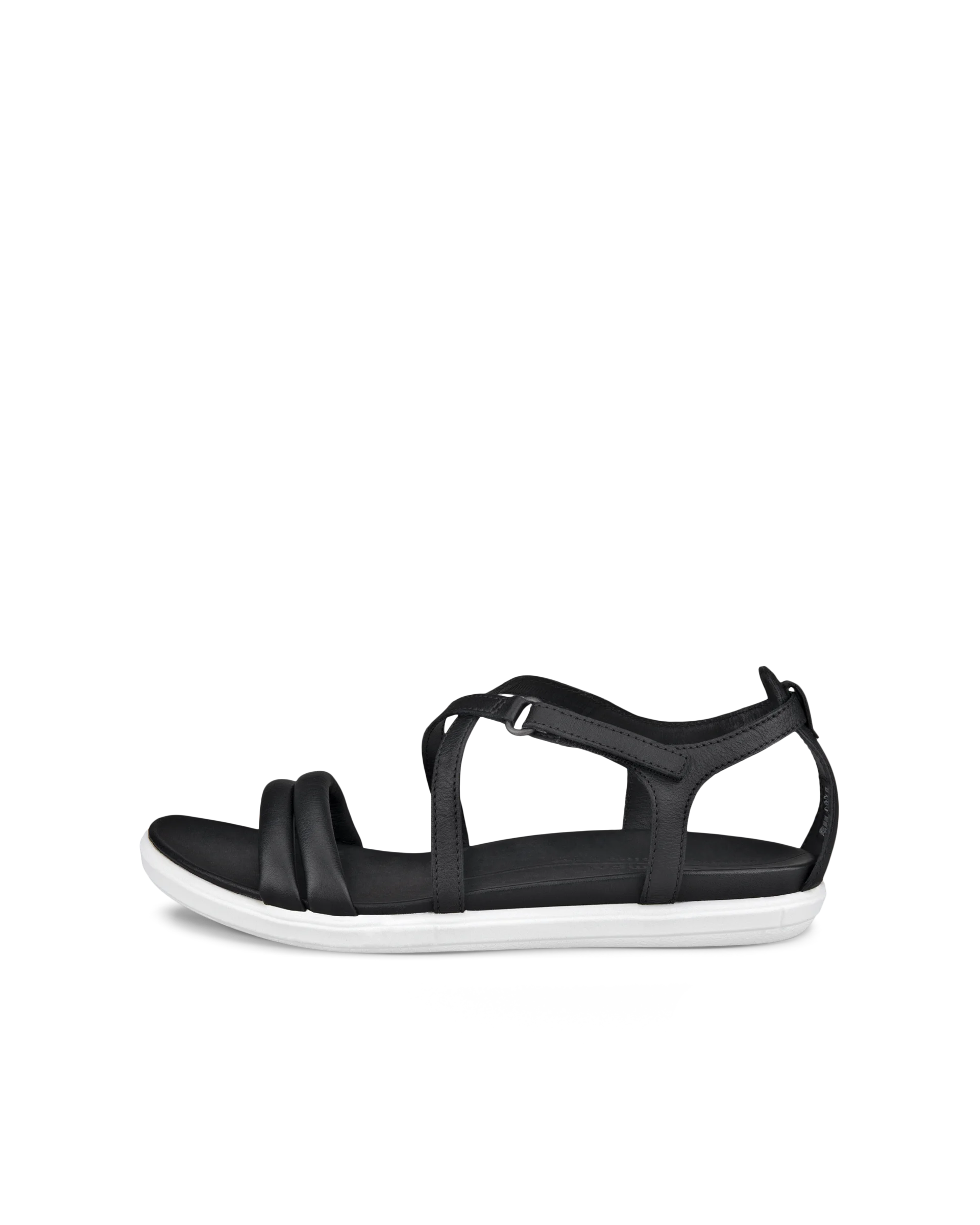 ECCO SIMPIL SANDAL Damen Flache Ledersandale Schwarz