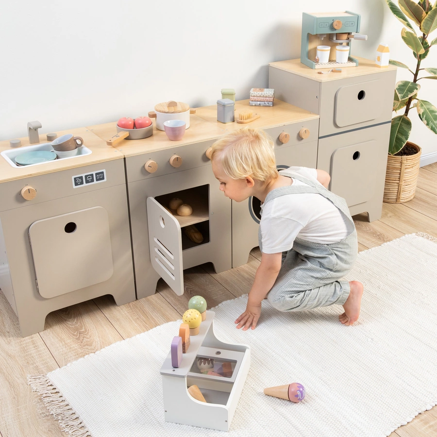 MUSTERKIND® Spielherd Mix & Match, warmgraunatur
