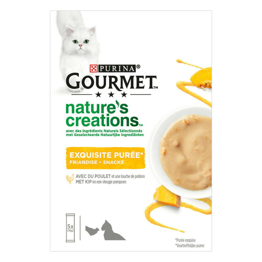 Gourmet Nature's Creations Puree Kip Pompoen5 x 10 gr