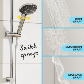 Grohe douchekop Quickfix Vitalio Joy handdouche 3 standen ø 11 cm chroom