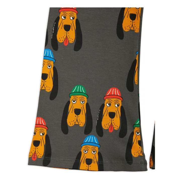 Mini Rodini Pantalon Coton Bio Chien | Gris anthracite