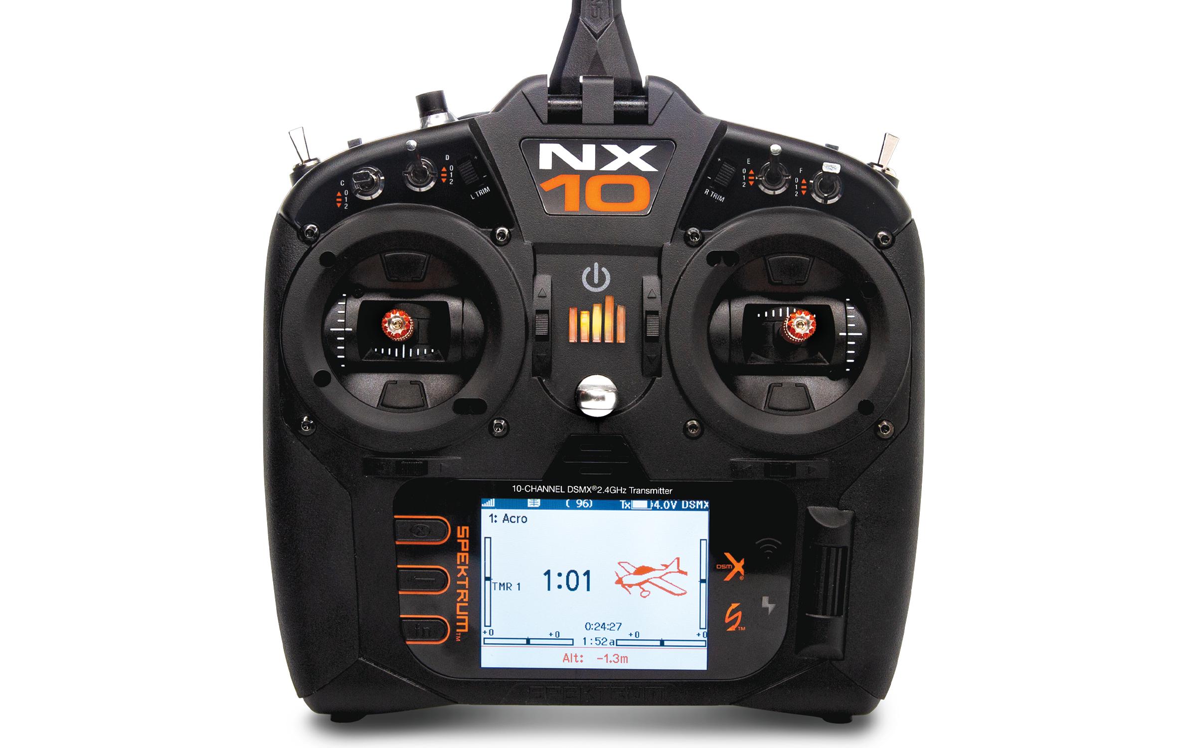 Fernsteuerung NX10 DSMX (nur Sender)<br>2.4 GHz Sender mit 10 Kanälen für Flugmodelle