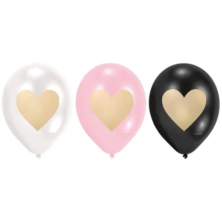 amscan Latexballon Everyday Love, 6 Stück