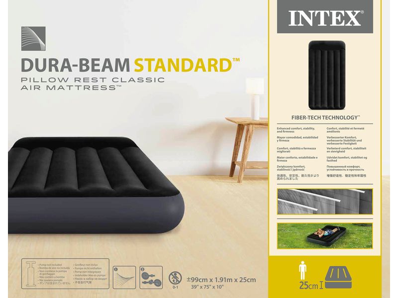 Intex Luftbett DuraBeam Standard Classic Downy Twin Luftbett