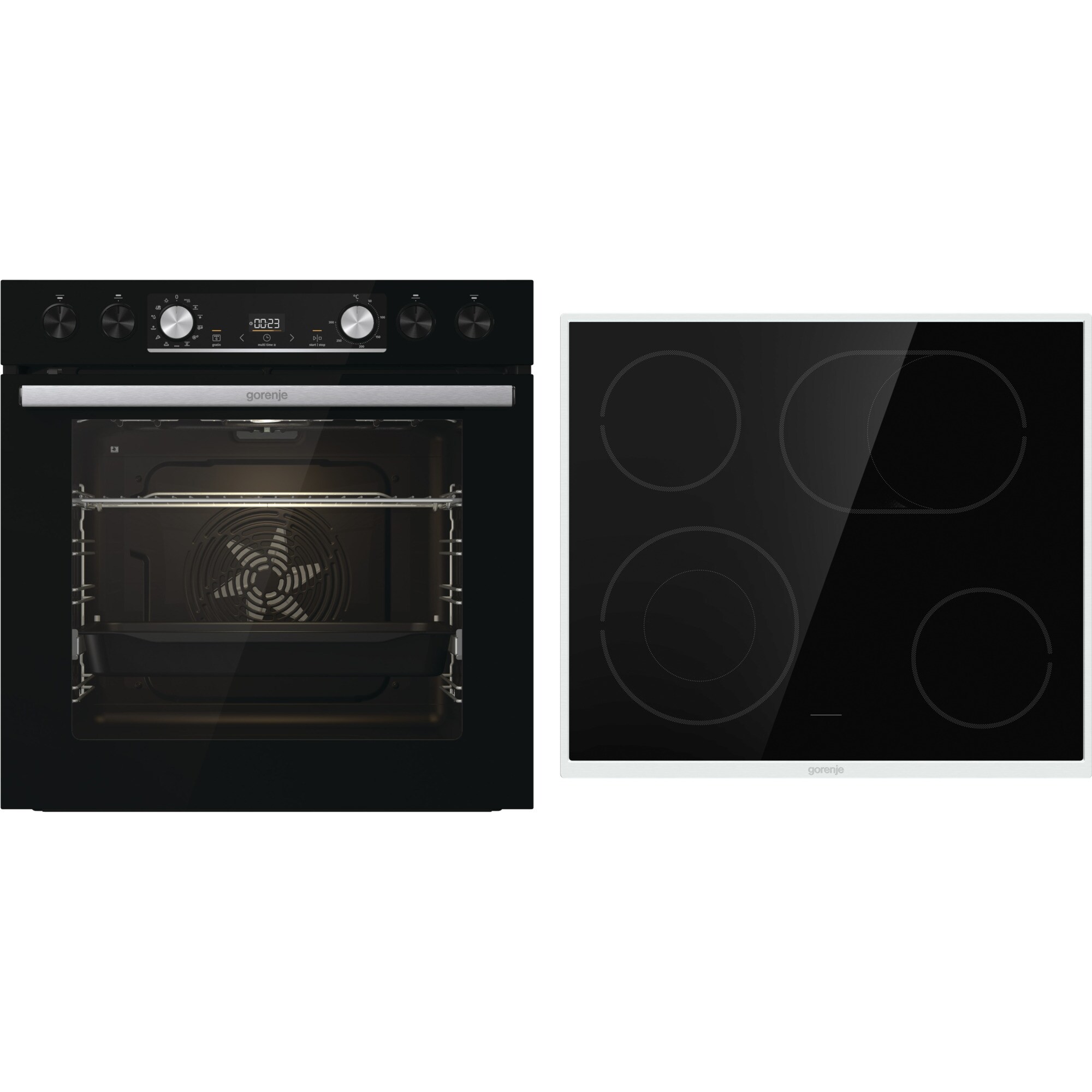 gorenje Backofen-Set Black Set 4 Pyrolyse