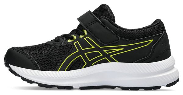 Chaussures de Running Enfant Asics Contend 8 PS Noir Jaune