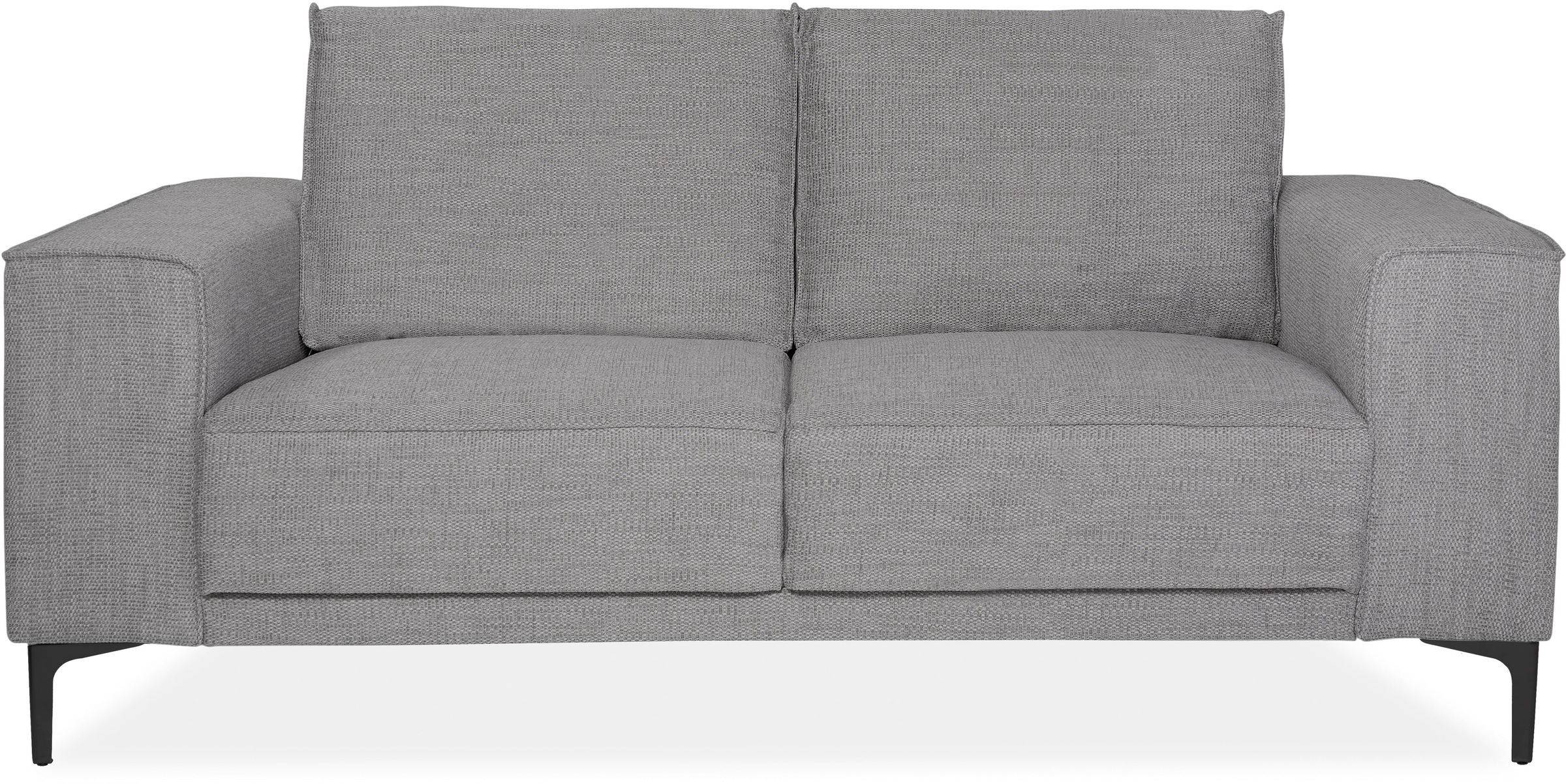 GOODproduct 2-Sitzer »Kompaktsofa Oland, Struktur, Flachgewebe, Luxus-Microfaser, Boucle« 164 cm, Wellenunterfederung, Skandi-Design, Metallfüsse