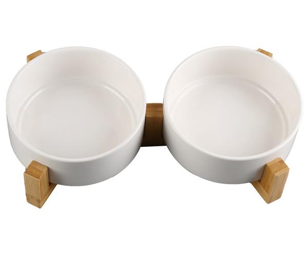 Dehner Lieblinge Keramiknapf-Set, creme, 2 x