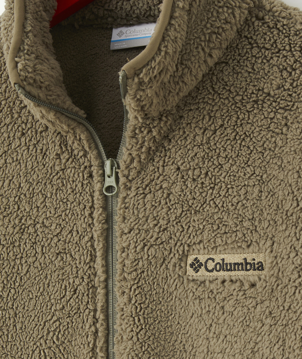 COLUMBIAVESTE ZIPPÉE EN SHERPA RUGGED RIDGE KAKI