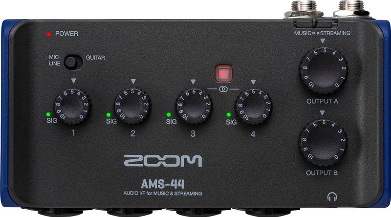 Zoom - AMS-44 - Audio-interface - Zwart en Blauw