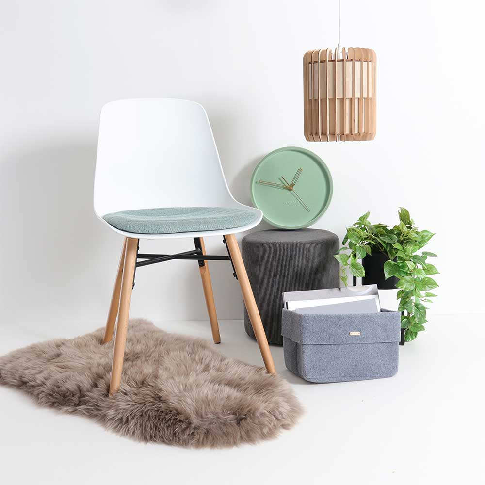 Schapenvacht Benthe polyester Grijs