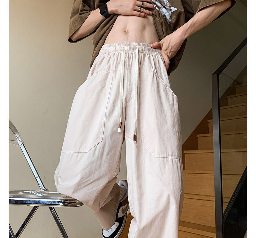 Whyessa - Hoge taille effen rechte broek
