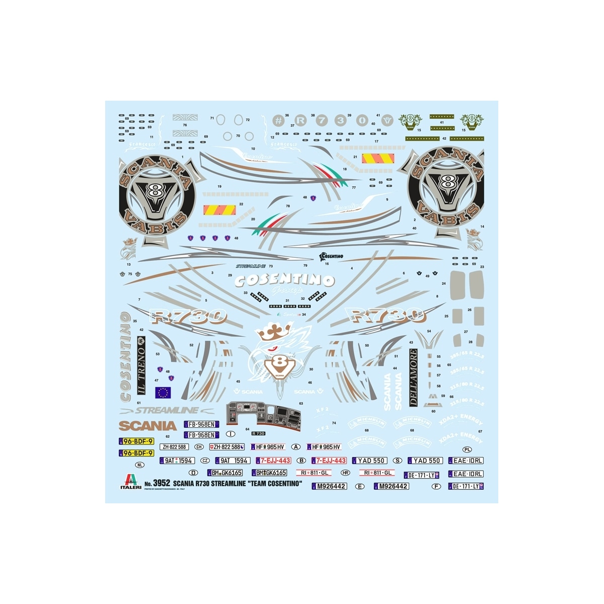 ITALERI 1:24 - Scania R730 Streamline