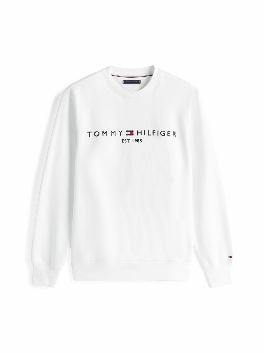TOMMY HILFIGER<br>Suéter de gola redonda com o logotipo Tommy