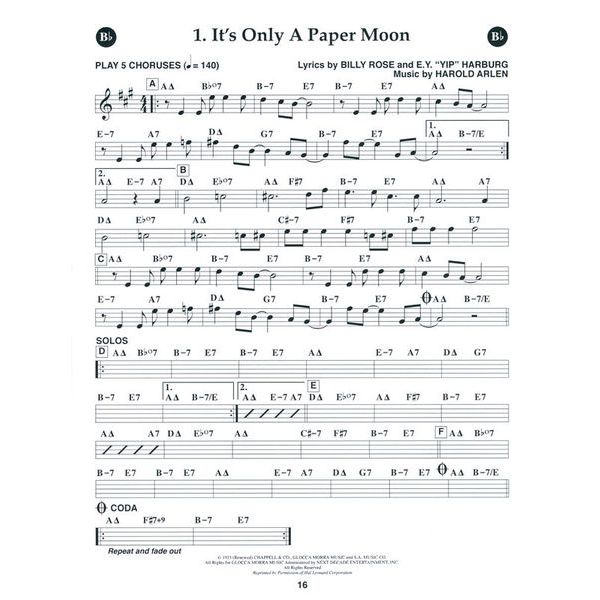 Jamey Aebersold Vol.131 Cry Me A River