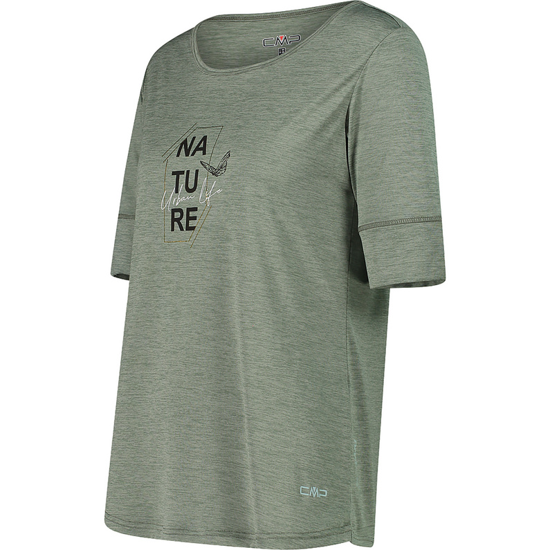 CMP Damen Melange Print T-Shirt