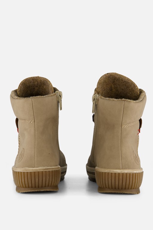Rieker Veterboots beige Nubuck