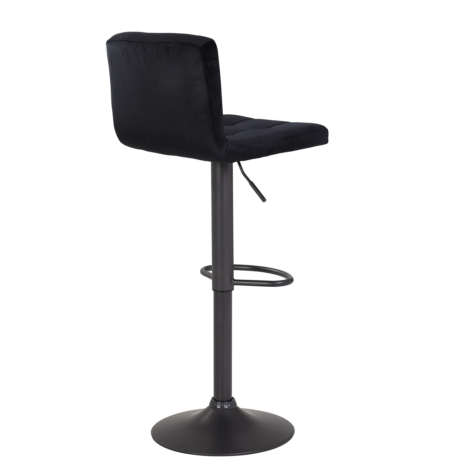 Barhocker - schwarz - Samtvelours