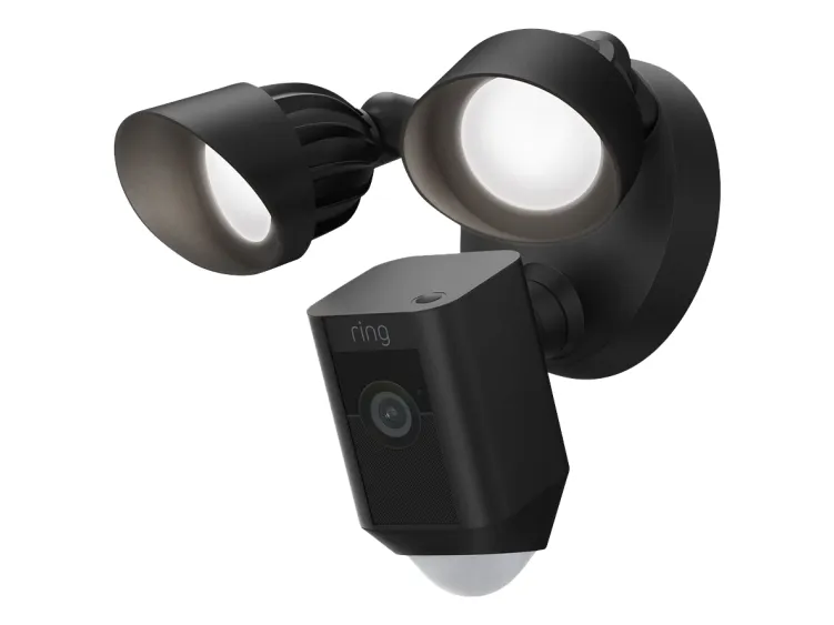 Ring Floodlight Cam Wired Plus - Netværksovervågningskamera - udendørs - vejrbestandig - farve (Dag/nat) - 1080p - audio - trådløs - WiFi - AC 120/230 V