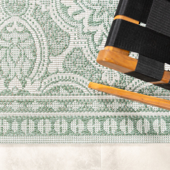 Rond buitenkleed - Summer Oriental Groen | Zomers!