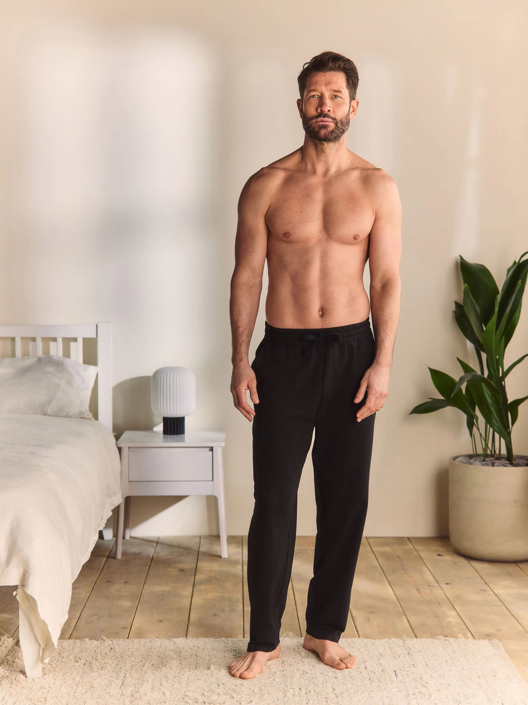 Zwart - Open - Dunne joggingbroek
