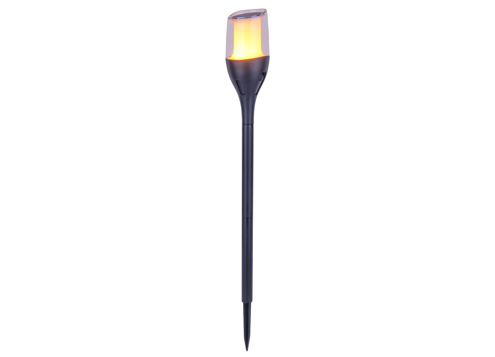 Solar-Gartenfackel 7,5x64cm Warmweiß