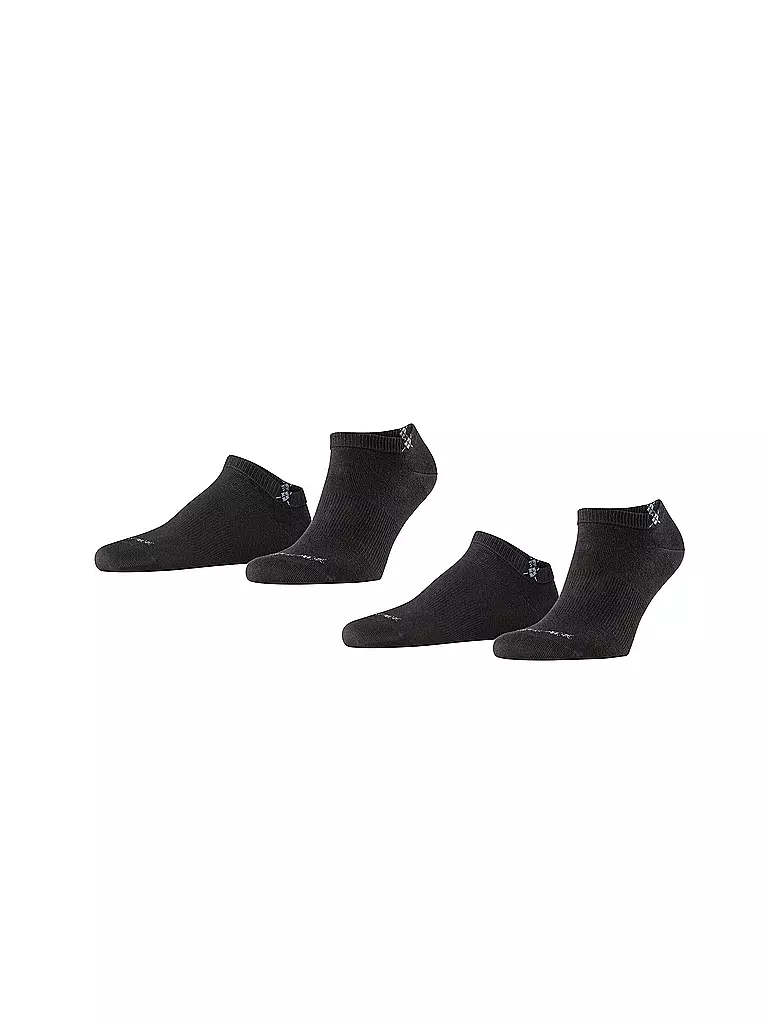 BURLINGTON Herren Sneaker Socken EVERYDAY 2-er Pkg. 40-46 black schwarz