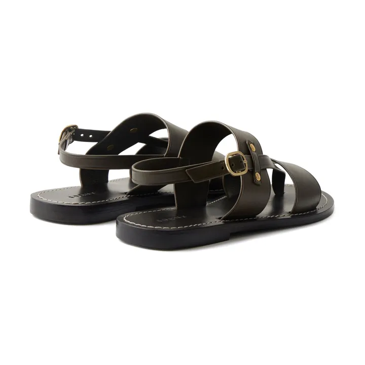 Soeur Sandales Amazonia Cuir | Vert kaki