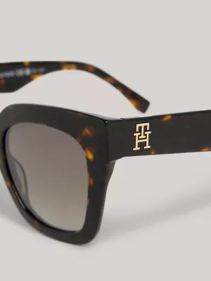 Óculos de Sol Oversized com Monograma TH em Formato de Borboleta