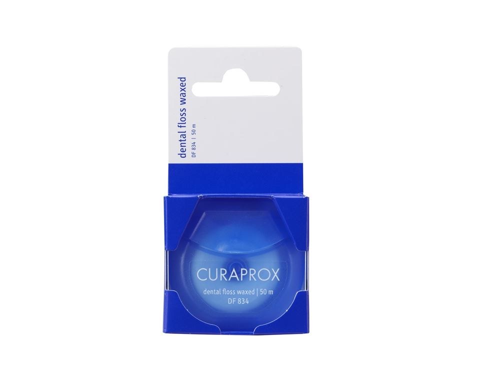 CURAPROX DF 834 Zahnseide 50m gewachst mint 1 Stk