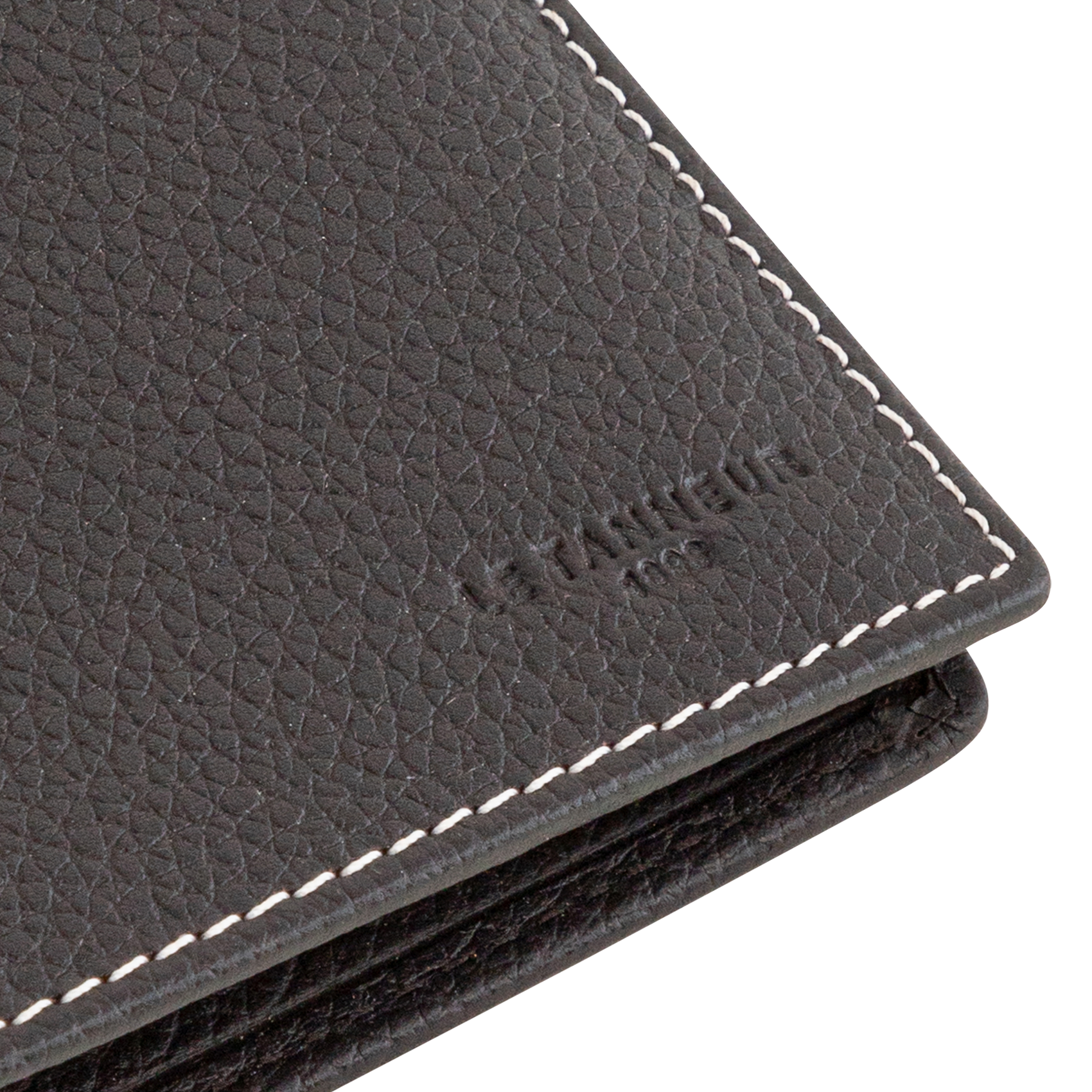 CHARLES - Portefeuille en cuir grainé | Marron