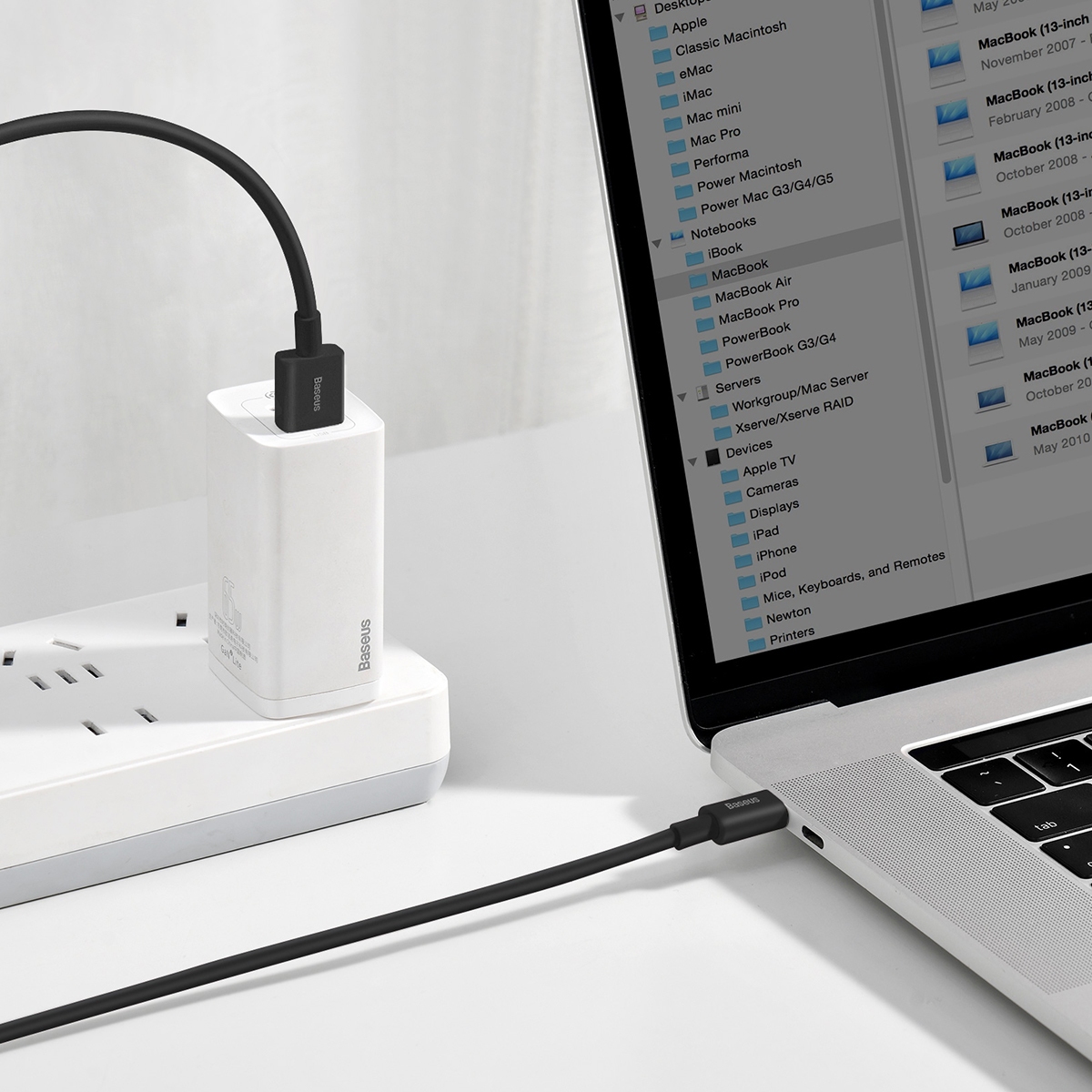 Ladekabel USB Typ C 2 m schwarz