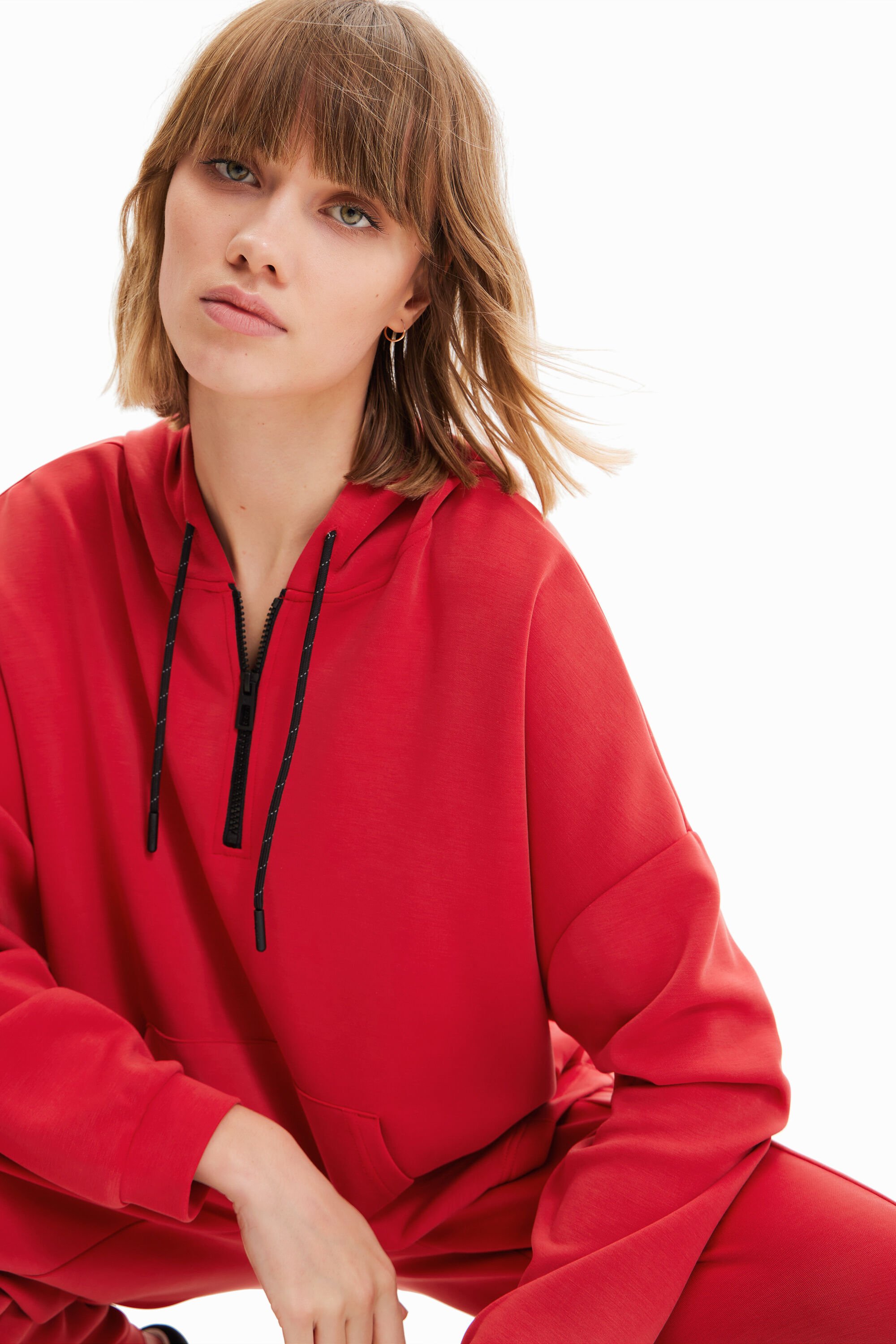Sweat-shirt oversize doux