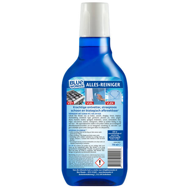 Blue Wonder Allesreiniger Dopfles - 750 ml