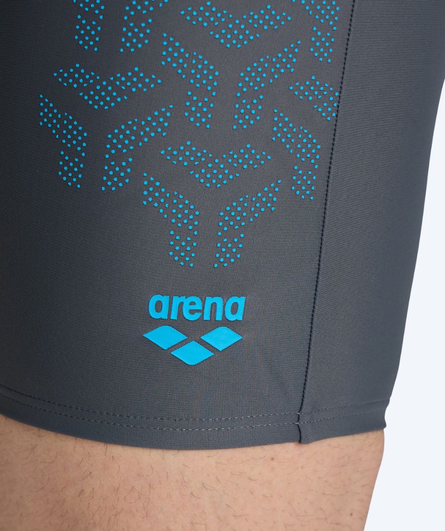 Arena lange badebukser til mænd - Kikko V - Mørkegrå/blå