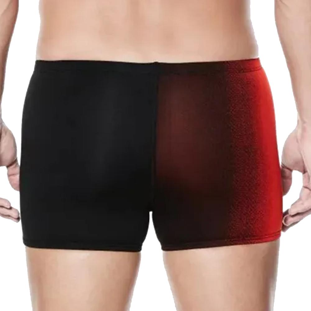 Nike Boxer de bain Noir/Rouge Homme Nike Square